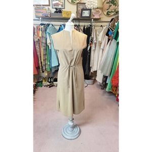 M/L vintage 1970s faux suede dress